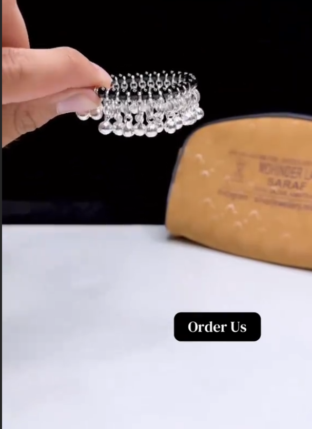 Beautiful Baby Silver Pazaib (pair)