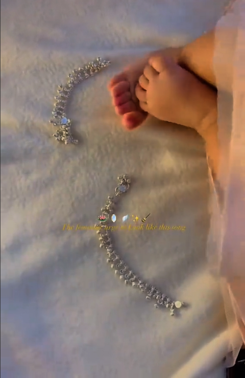 Baby silver payal (Pair)